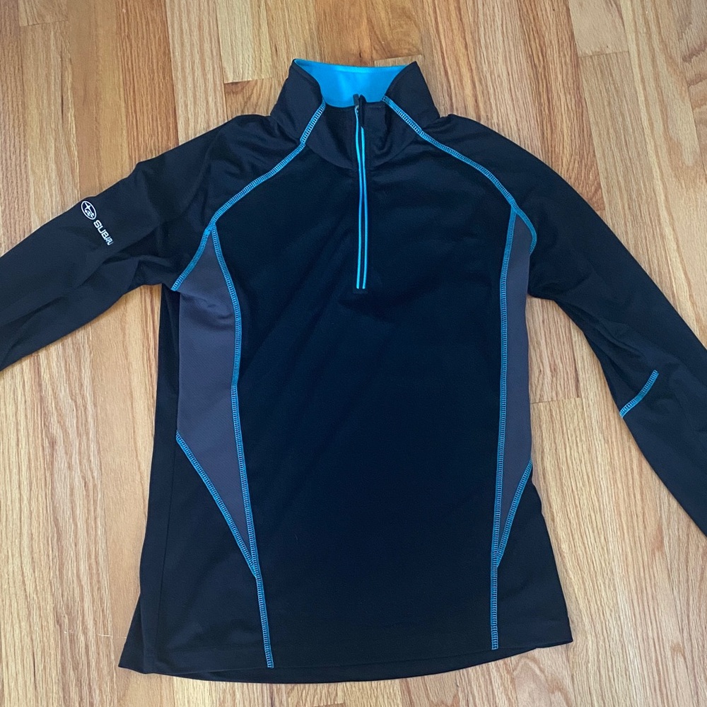 Subaru Black Label Blue Black Tech 1/4 Zip